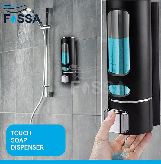 Fossa Wall-Mount Soap Dispensers 400ML Manual Soap Bathroom for Hair Shampoo Shower or Hand Cleanser SD-005